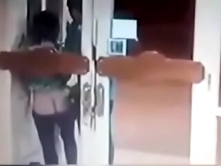 Outdoor quick shacking up caught in cctv